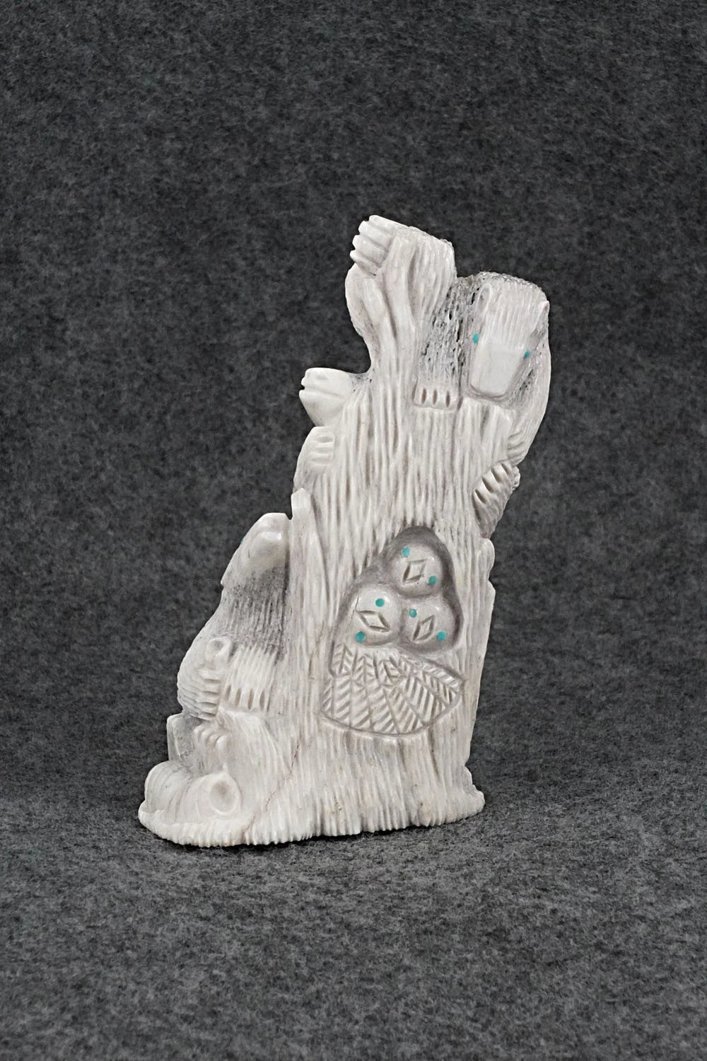Bears and Owls Zuni Fetish Carving - Destry Siutza