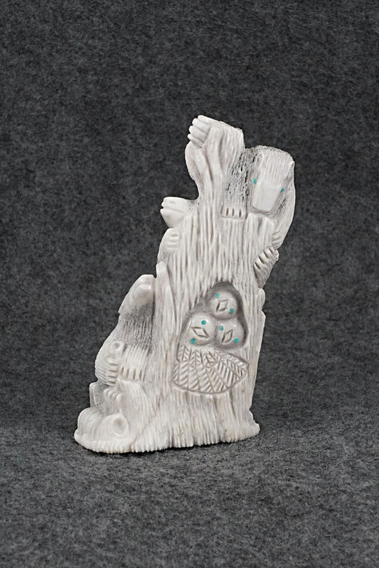 Bears and Owls Zuni Fetish Carving - Destry Siutza