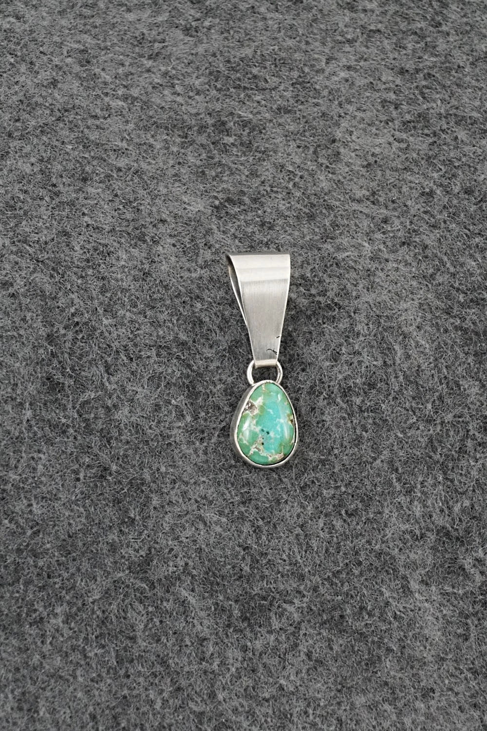 Turquoise & Sterling Silver Pendant - Rosemary Saunders