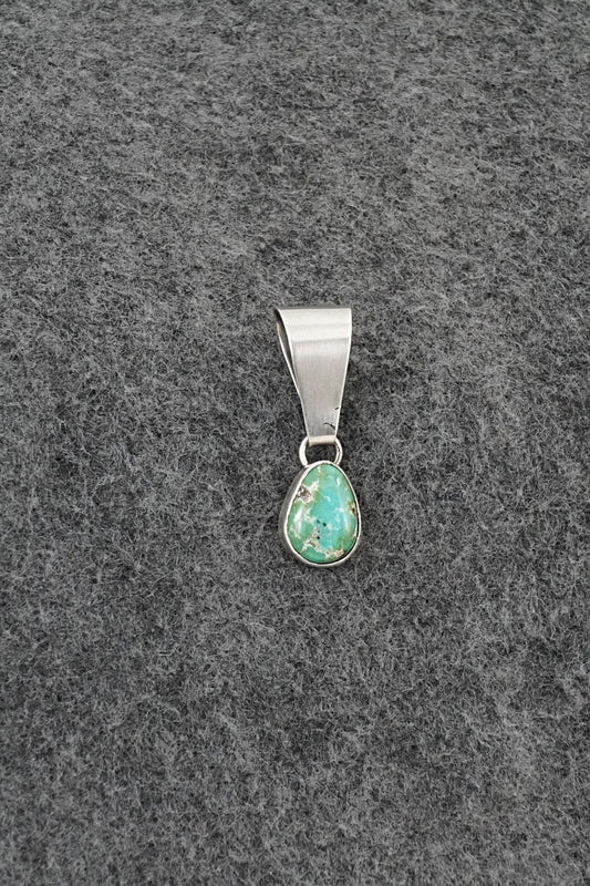 Turquoise & Sterling Silver Pendant - Rosemary Saunders