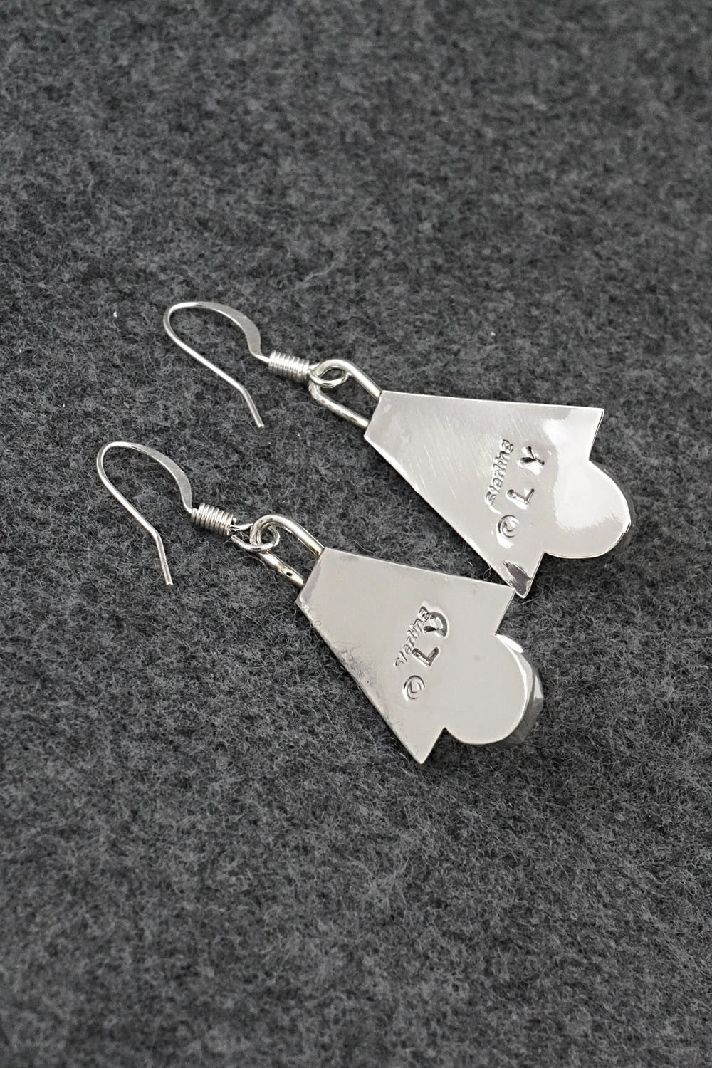 Turquoise & Sterling Silver Earrings - Louise Yazzie