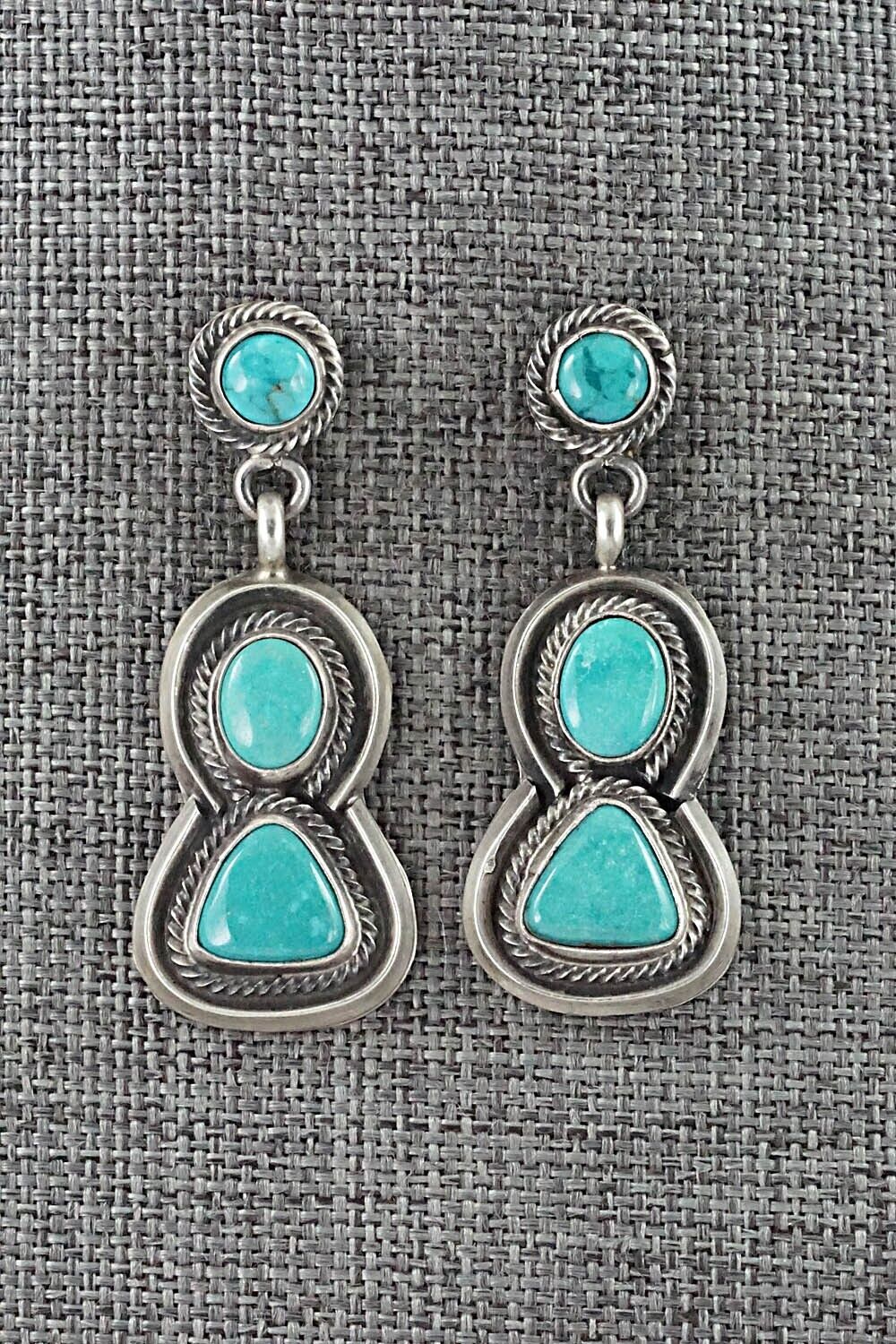 Turquoise & Sterling Silver Necklace Set - Raymond Delgarito