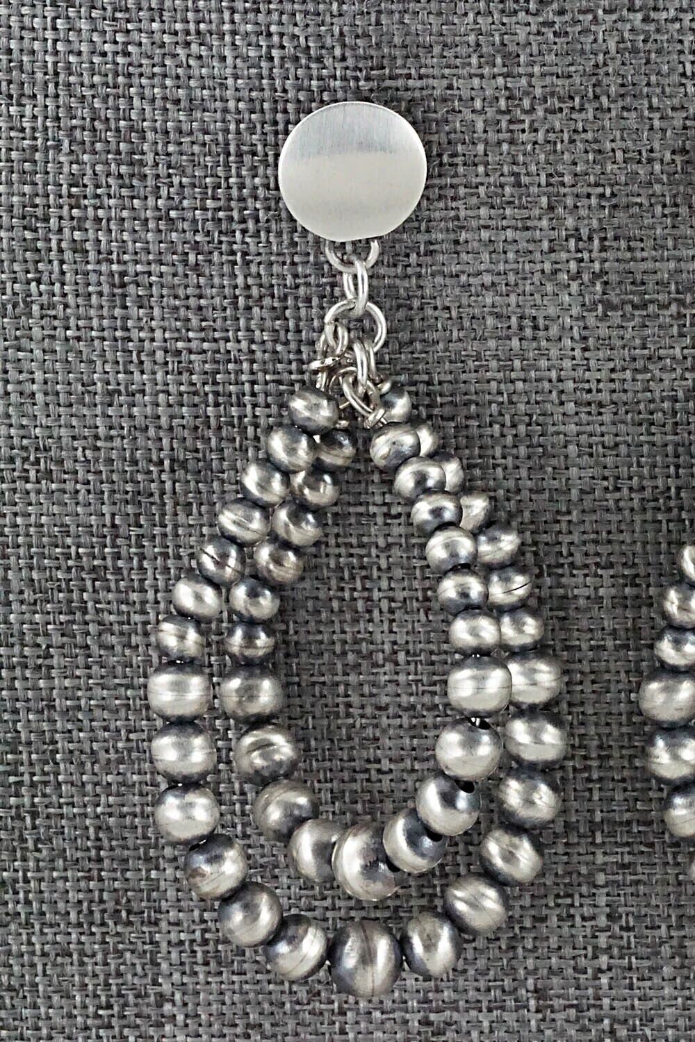 Sterling Silver Navajo Pearl Earrings - Jan Mariano