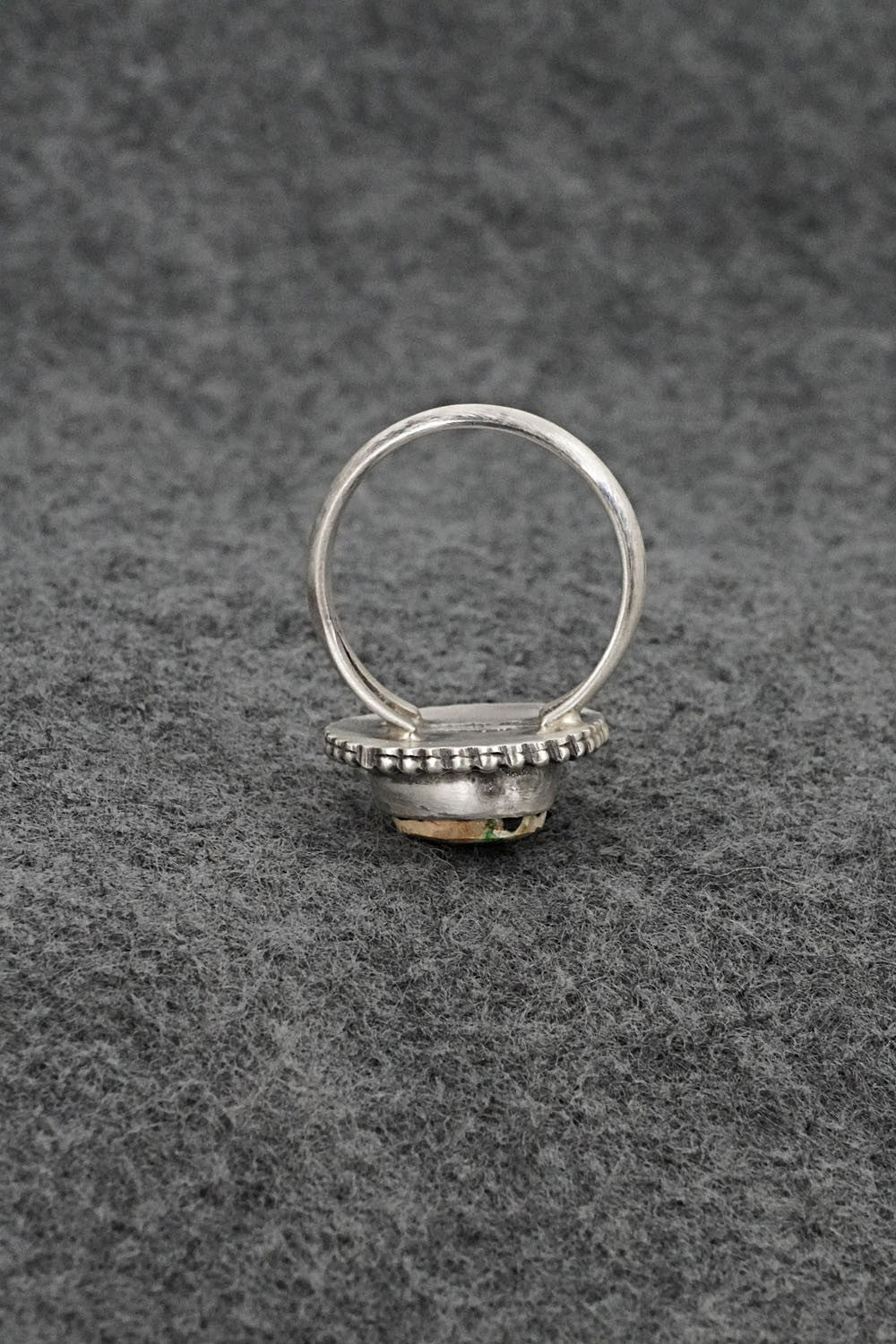 Turquoise & Sterling Silver Ring - Randy Billy - Size 10.5