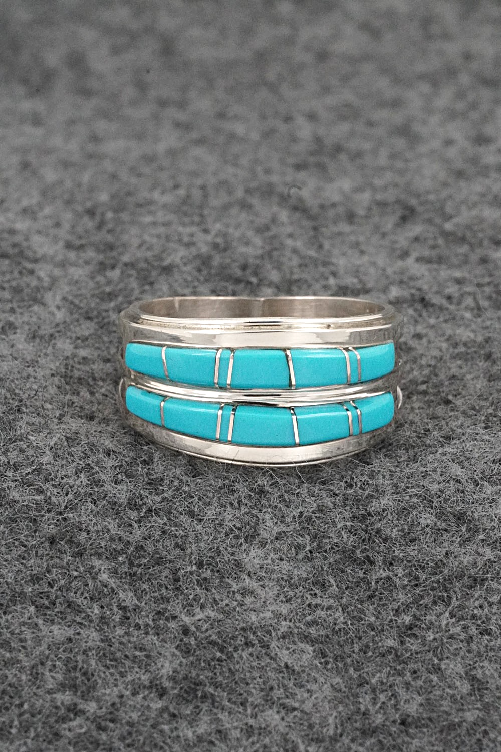 Turquoise & Sterling Silver Ring - Wilbert Muskett Jr. - Size 10.25