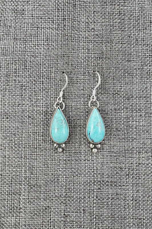 Turquoise & Sterling Silver Earrings - Robinson Martinez