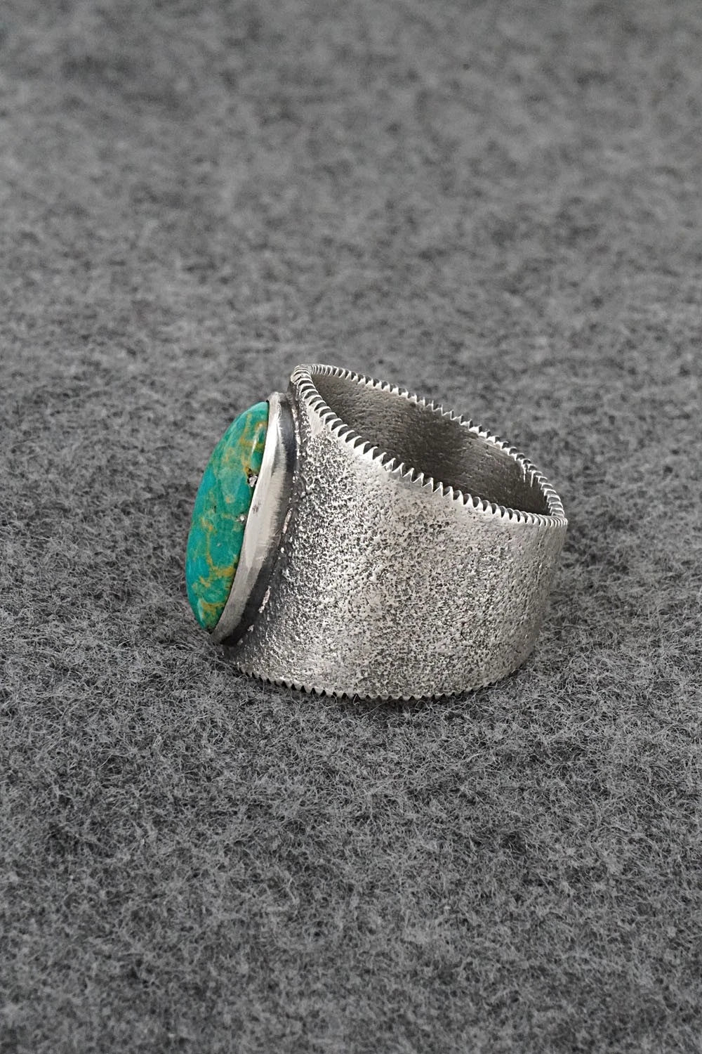 Turquoise & Sterling Silver Ring - Cody Noble - Size 11.75