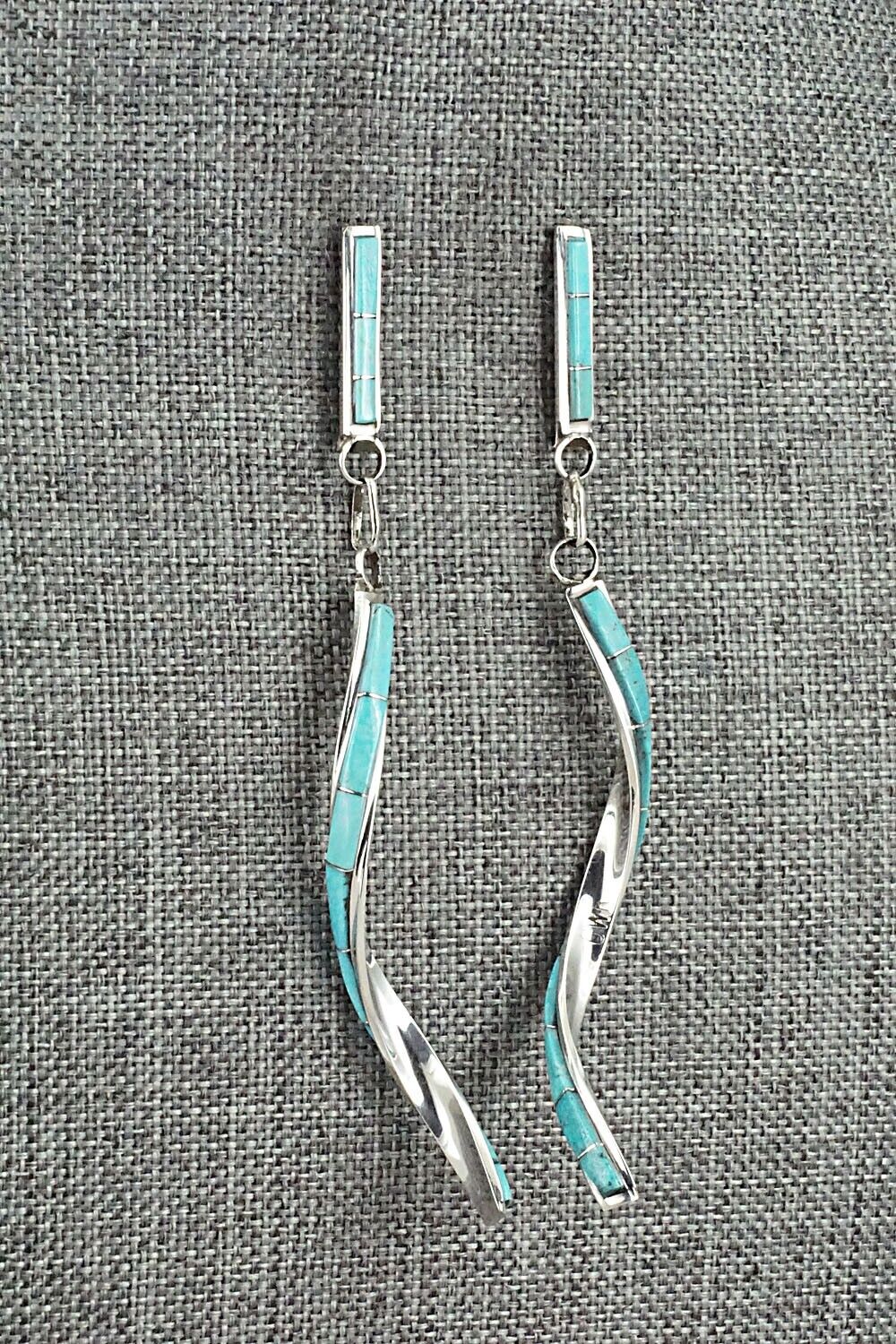 Turquoise & Sterling Silver Earrings - Gloria Waseta