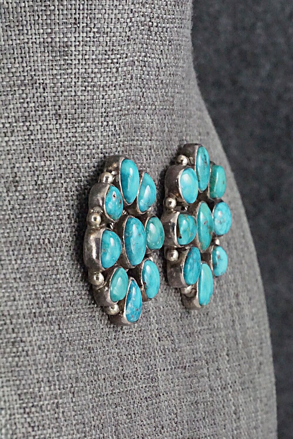 Turquoise & Sterling Silver Earrings - Oliver Smith