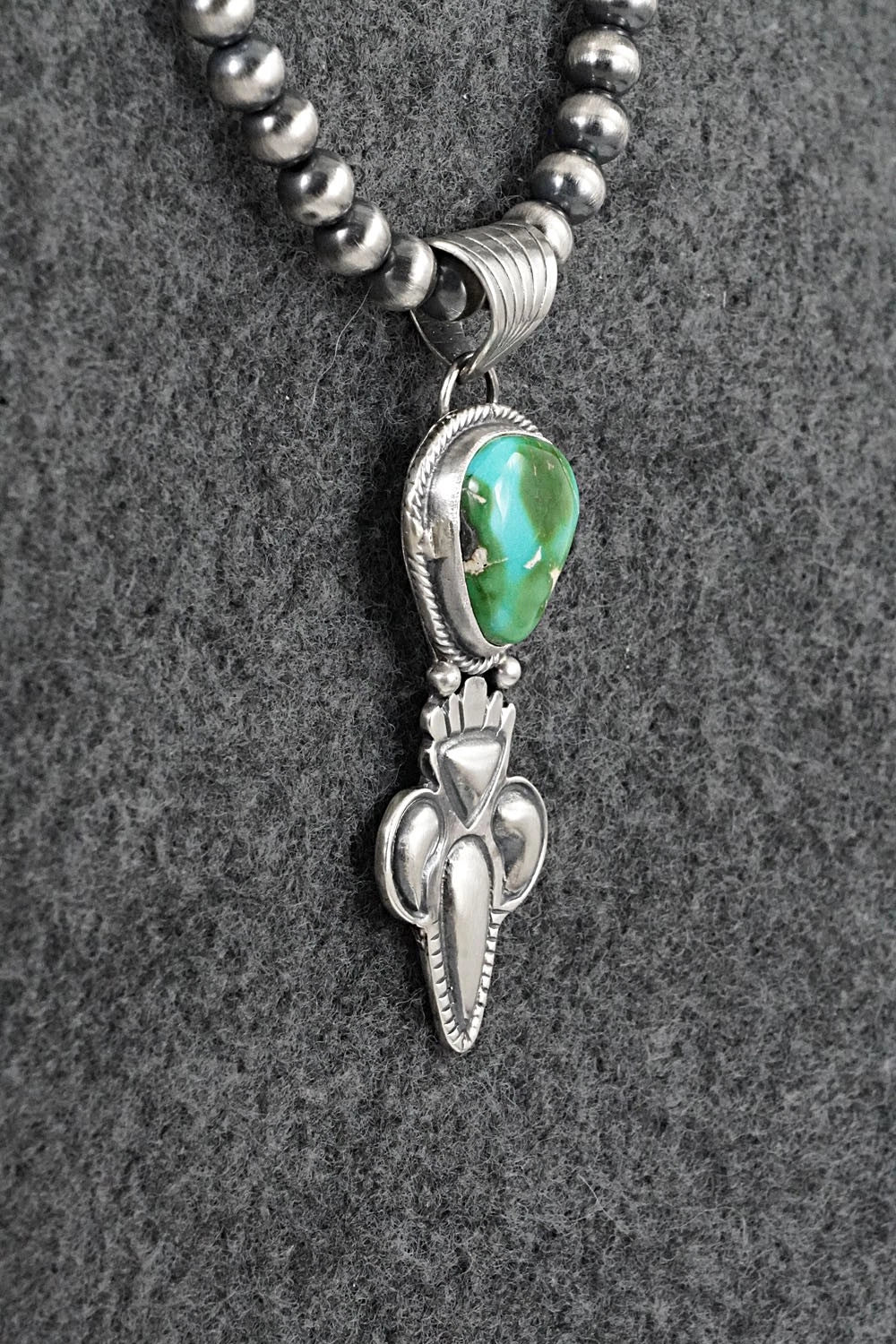 Turquoise & Sterling Silver Necklace - Gary Shorty