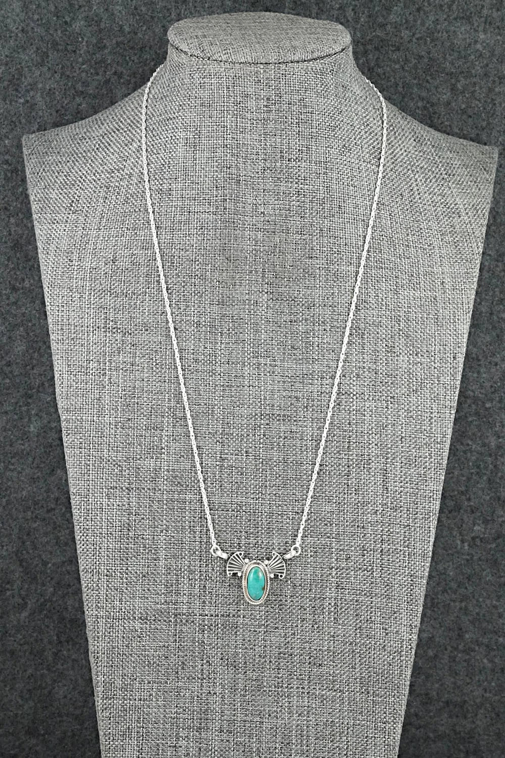 Turquoise & Sterling Silver Necklace - Verley Betone