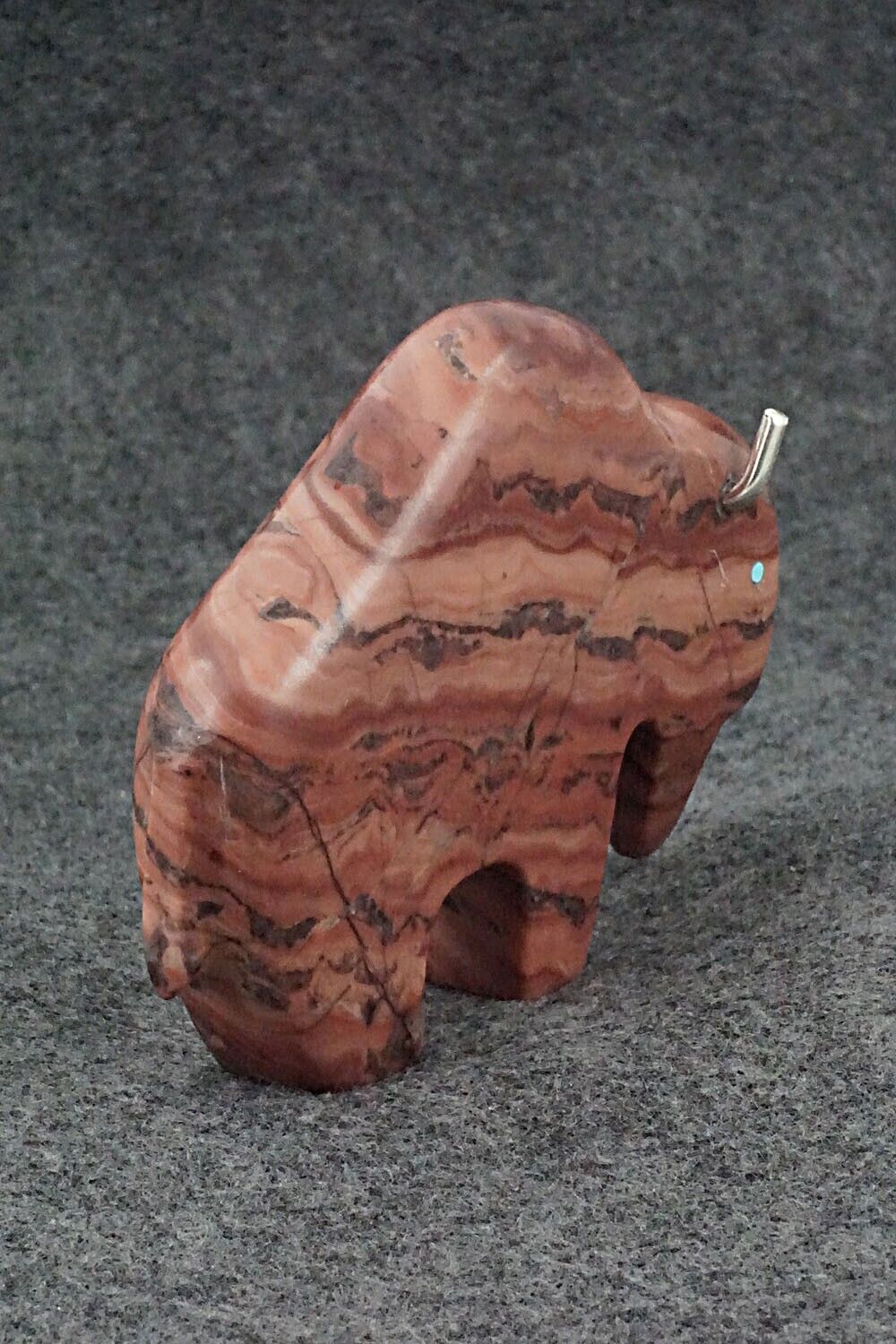 Buffalo Zuni Fetish Carving - Bernard Laiwakete