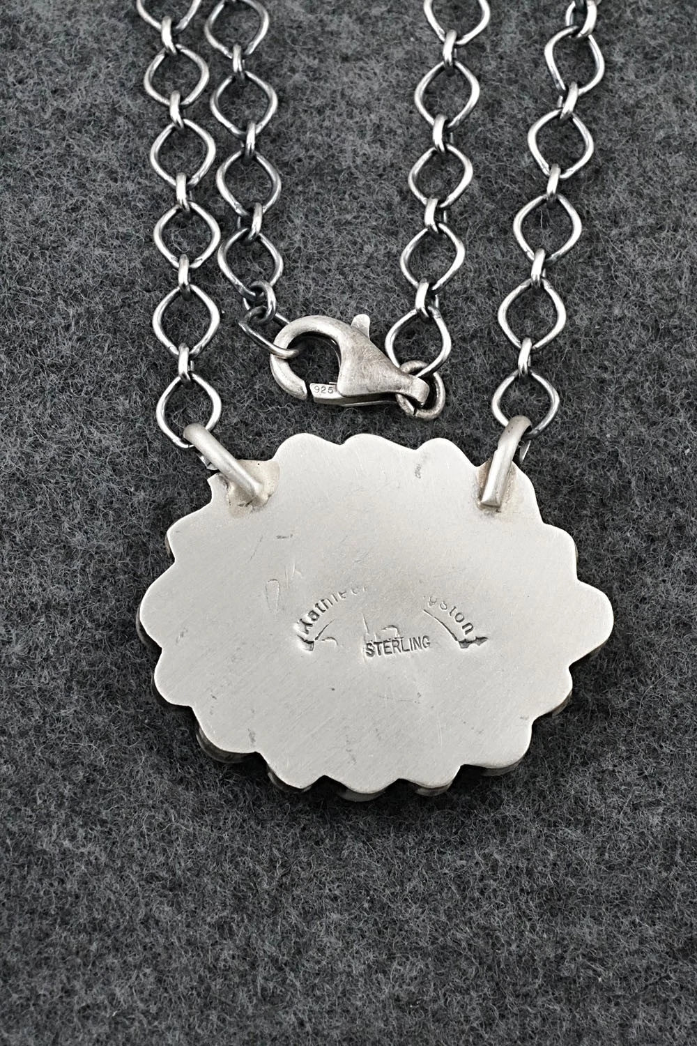Turquoise & Sterling Silver Necklace - Kathleen Livingston