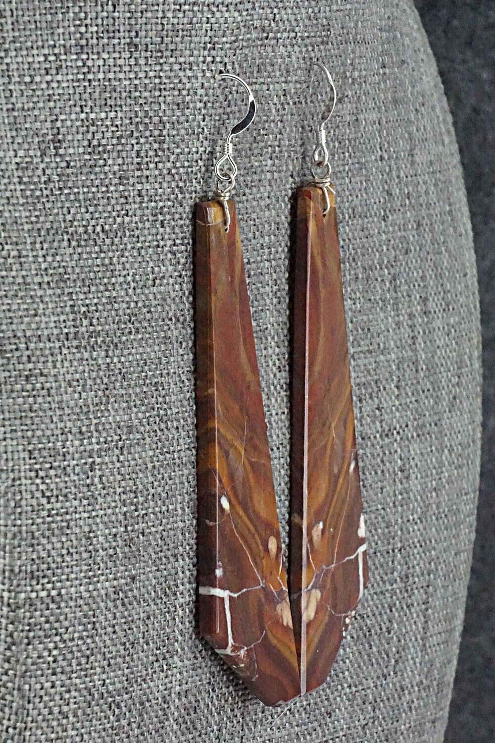 Wild Horse & Sterling Silver Earrings - Francis Garcia