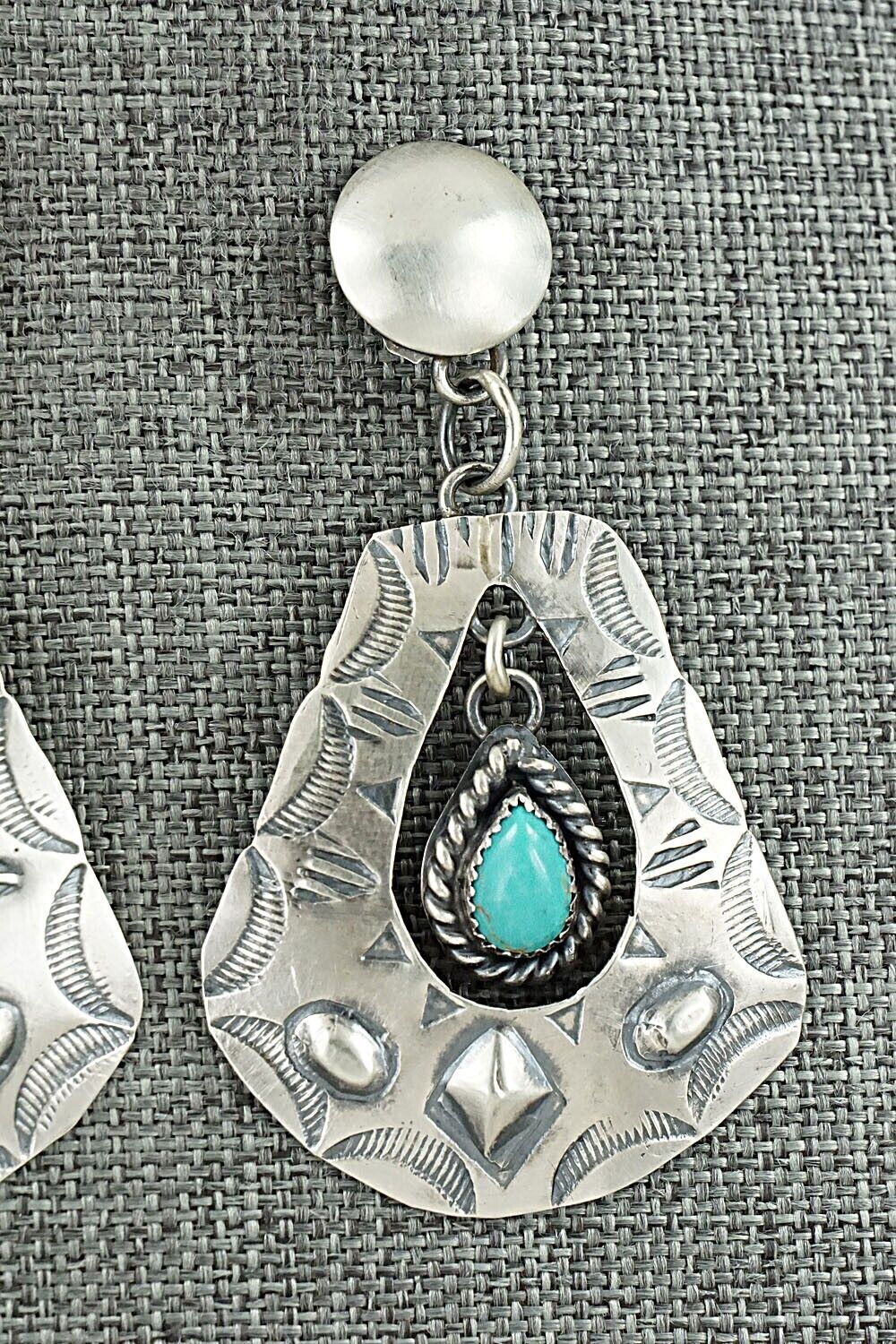 Turquoise & Sterling Silver Earrings - Gabrielle Yazzie
