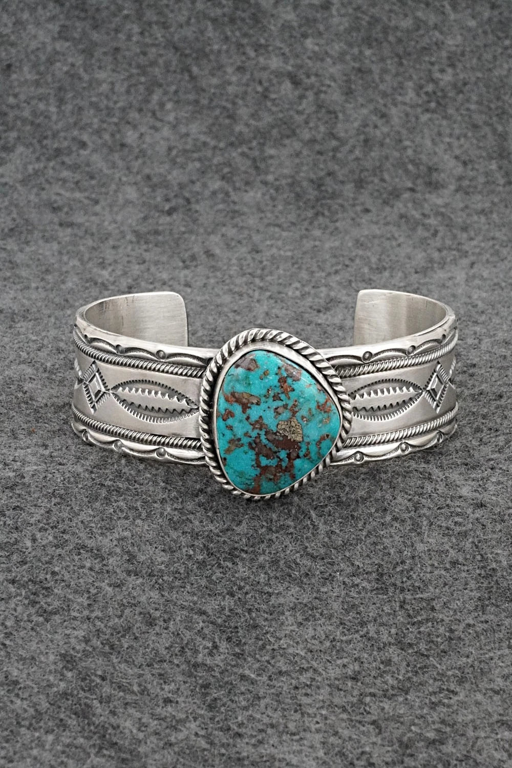 Turquoise & Sterling Silver Bracelet - Michael Calladitto