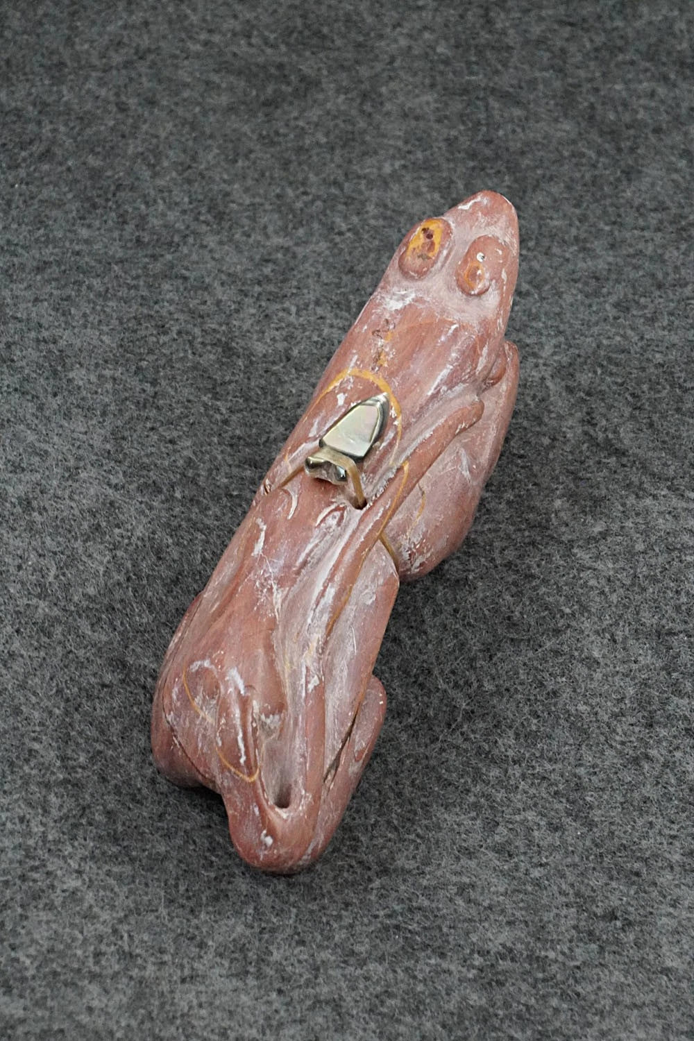 Mountain Lion Zuni Fetish Carving - Rick Kallestewa