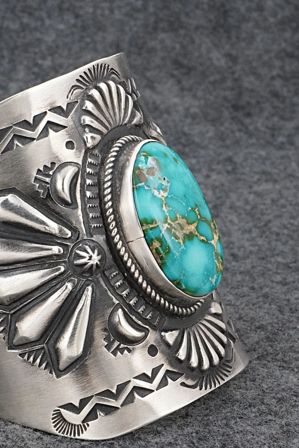 Turquoise & Sterling Silver Bracelet - Elvira Bill