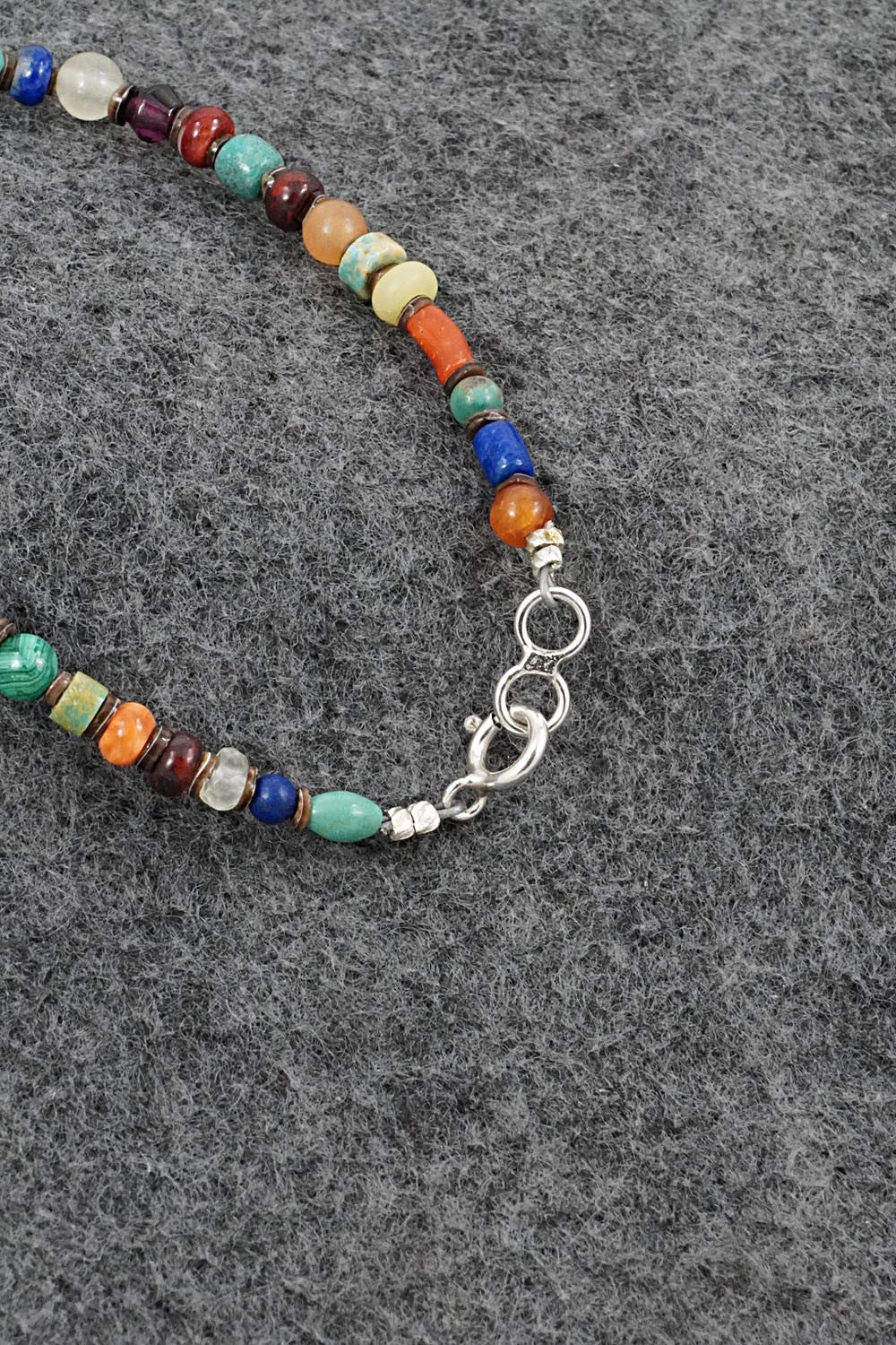 Multi-Stone & Sterling Silver Bracelet - Helen Tsosie