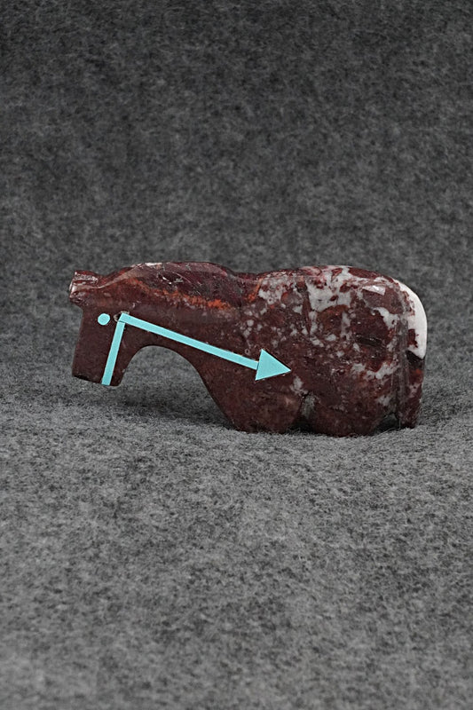 Horse Zuni Fetish Carving - Bernard Laiwakete