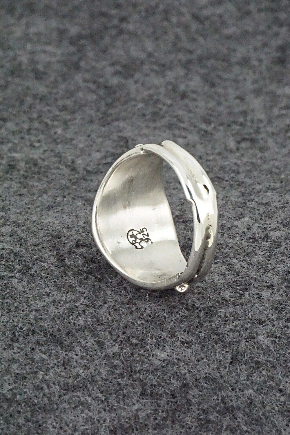 Turquoise & Sterling Silver Ring - Harris Largo - Size 6.5