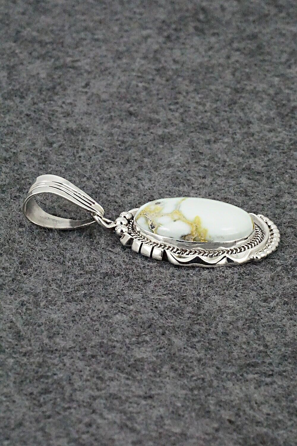 Variscite & Sterling Silver Pendant - Samuel Yellowhair