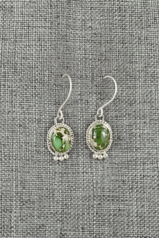 Turquoise & Sterling Silver Earrings - Eugene Gruber