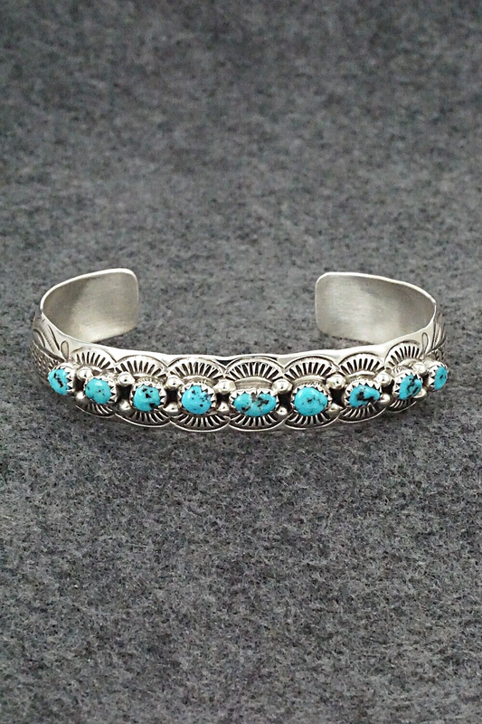 Turquoise & Sterling Silver Bracelet - Grace Silver