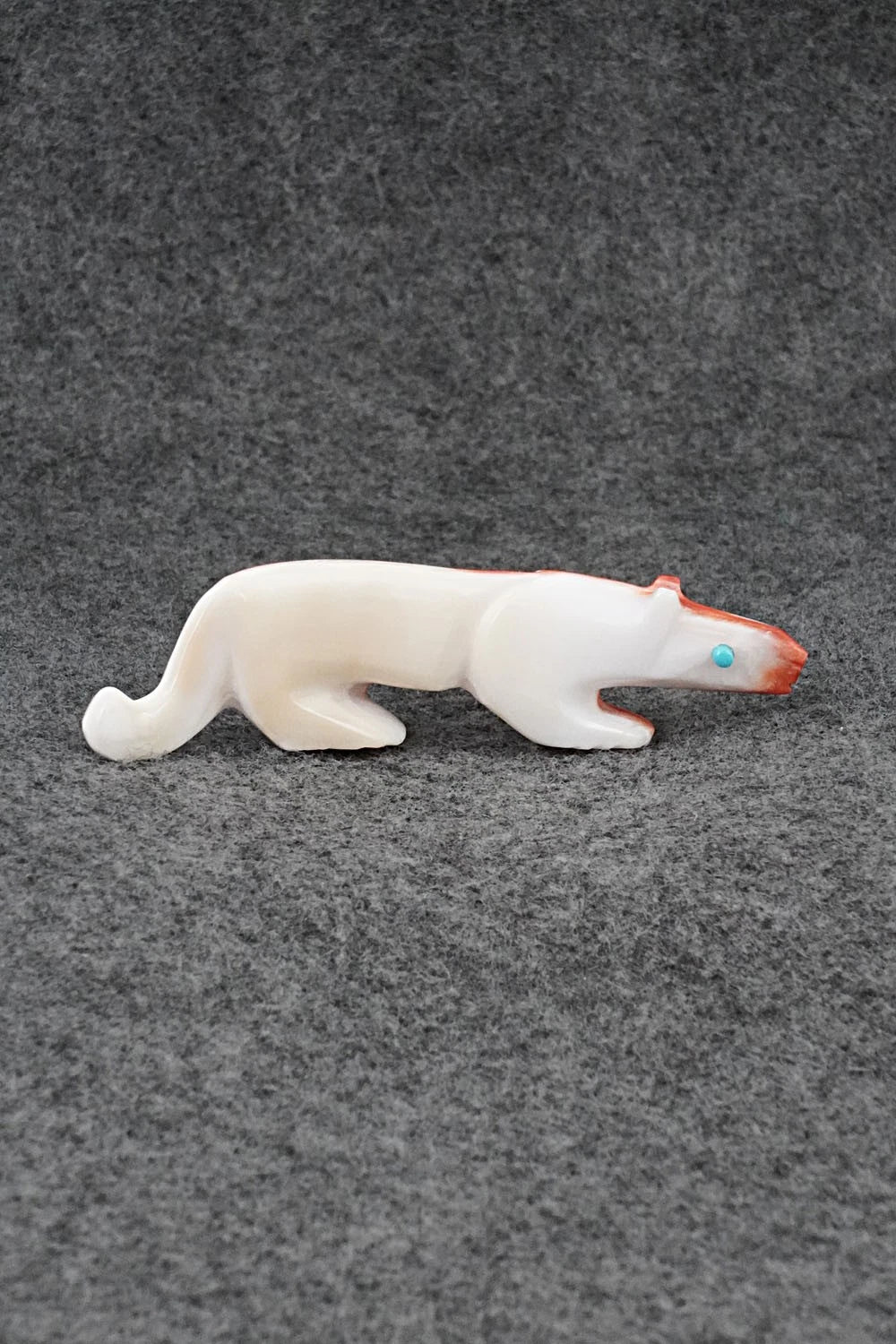 Mountain Lion Zuni Fetish Carving - Ronnie Lunasee