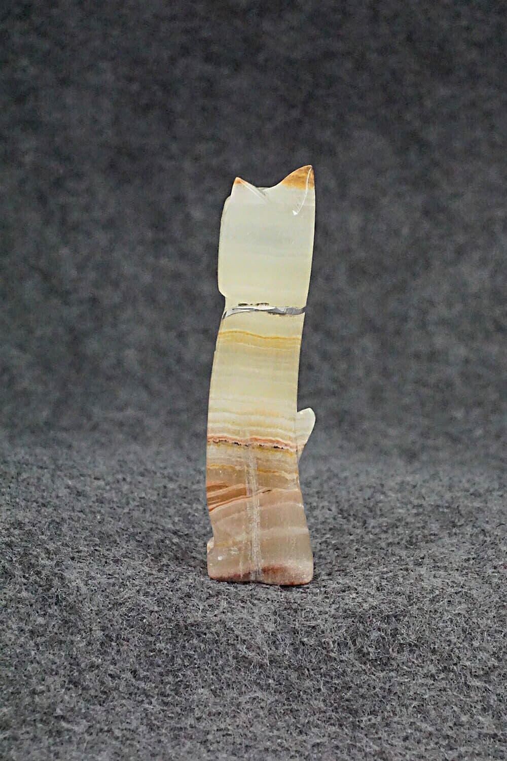 Cat Zuni Fetish Carving - Kenny Chavez