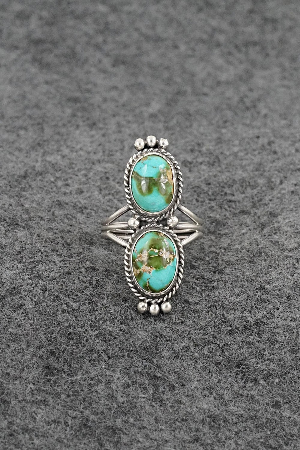 Turquoise & Sterling Silver Ring - Rena Begay - Size 7