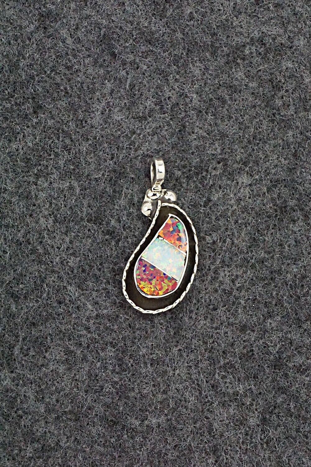 Opalite & Sterling Silver Pendant - Susie Lowsayatee