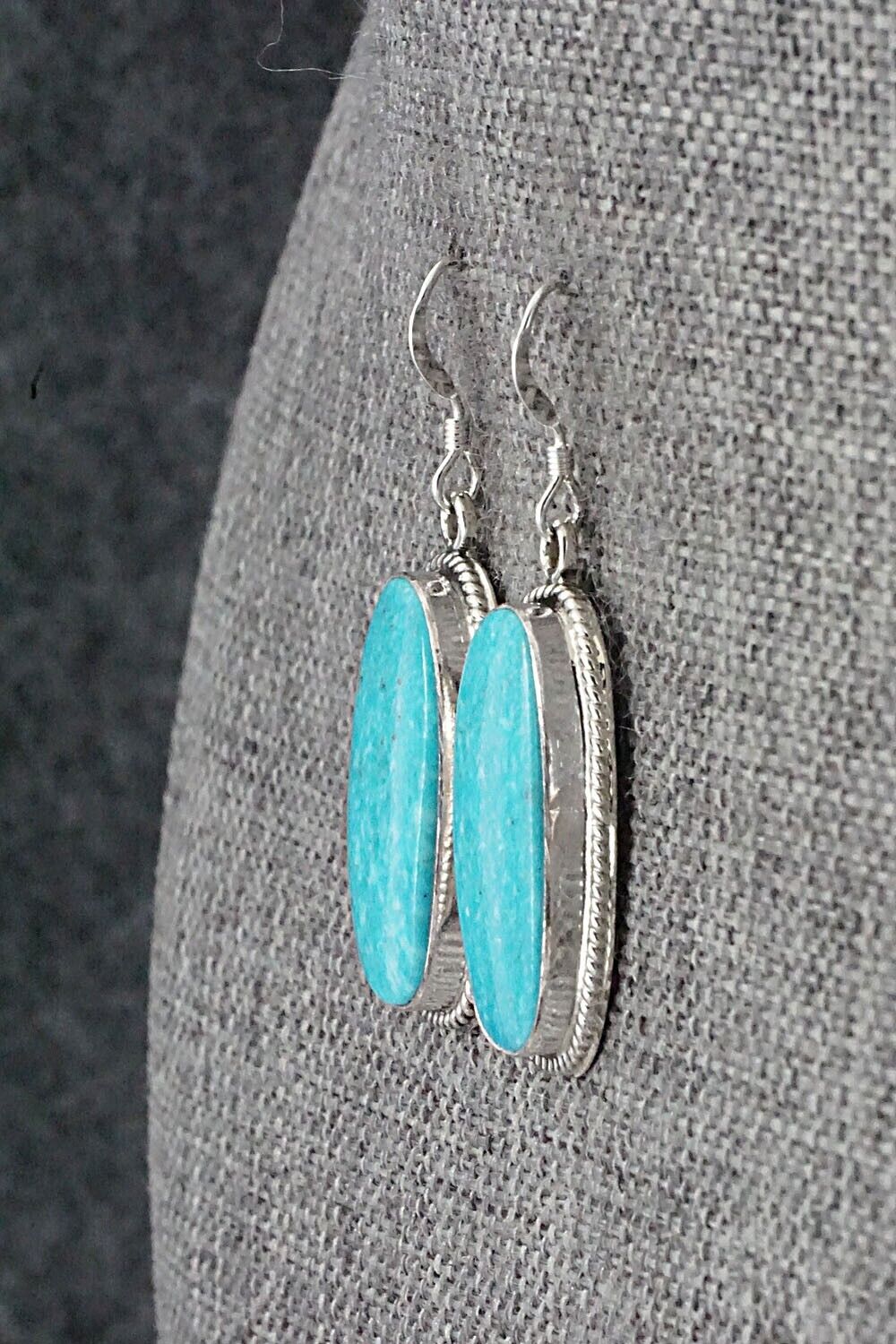 Turquoise and Sterling Silver Earrings - Sharon McCarthy