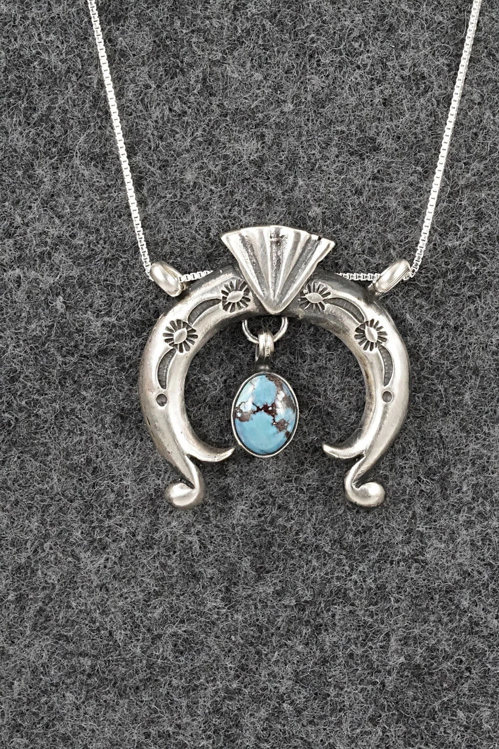 Turquoise & Sterling Silver Necklace - Gary Shorty