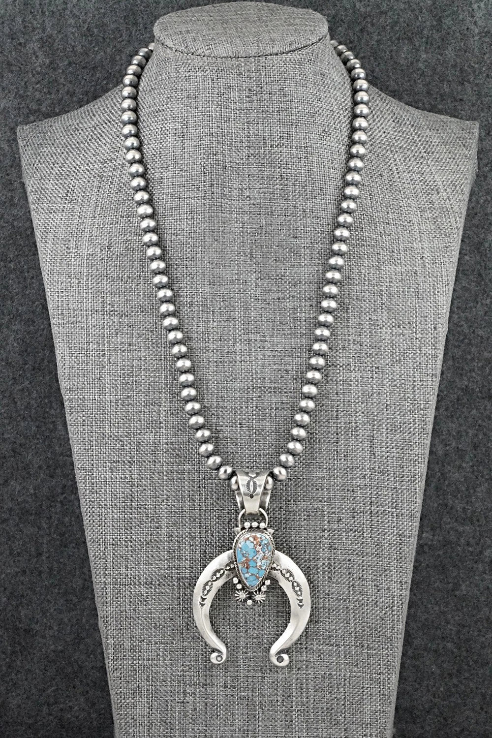 Turquoise & Sterling Silver Necklace - Samuel Yellowhair