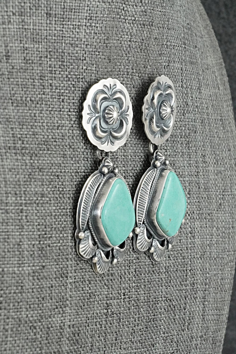 Turquoise & Sterling Silver Earrings - Randy Boyd