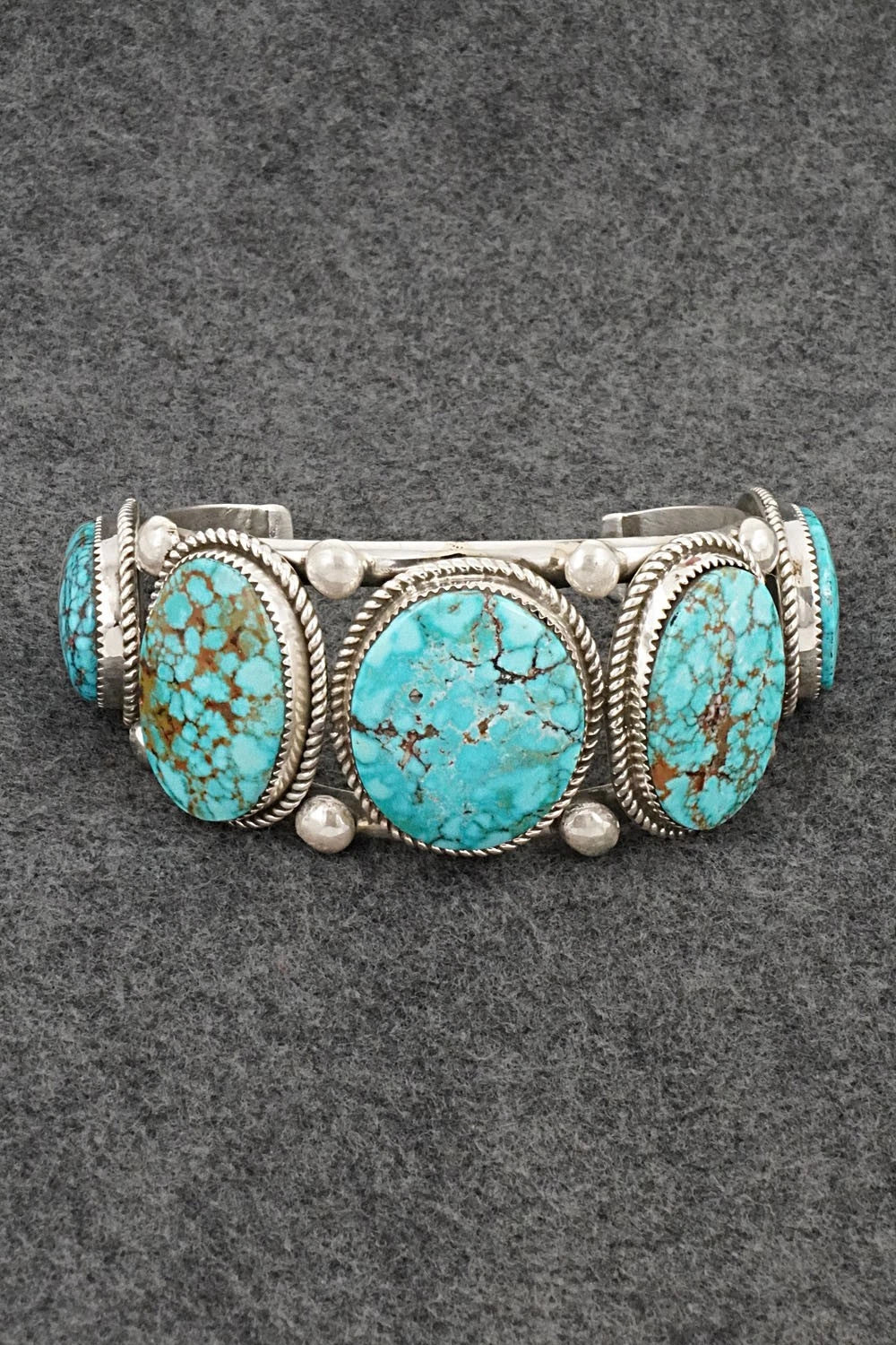 Turquoise & Sterling Silver Bracelet - Ray Nez