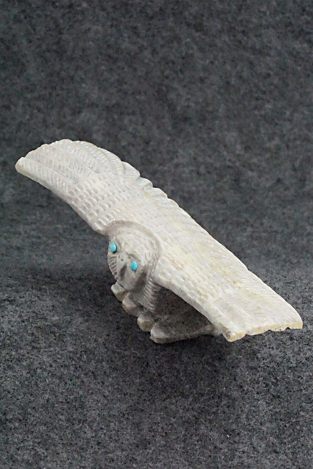 Owl Zuni Fetish Carving - Garrick Weeka