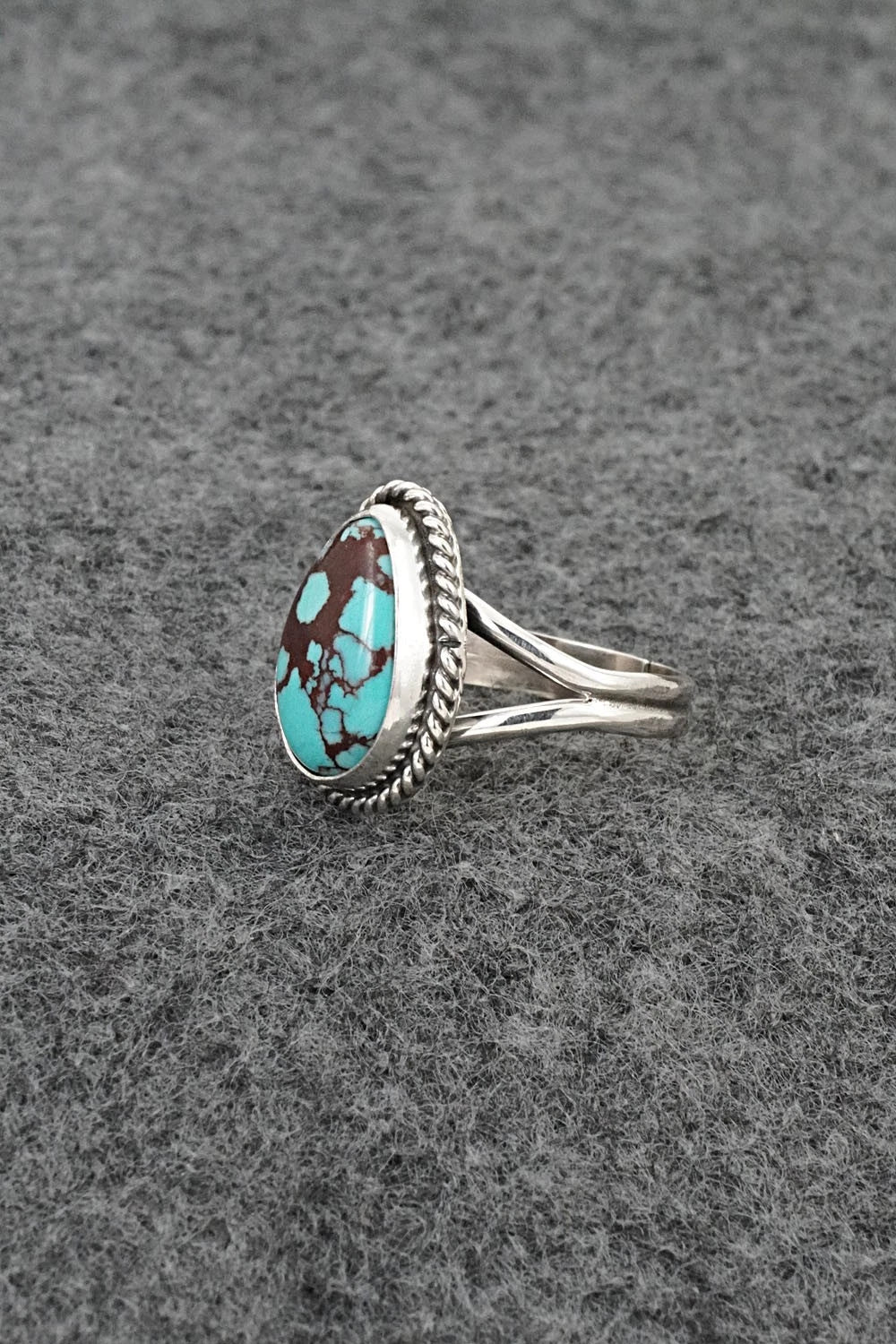 Turquoise & Sterling Silver Ring - Eugene Gruber - Size 5