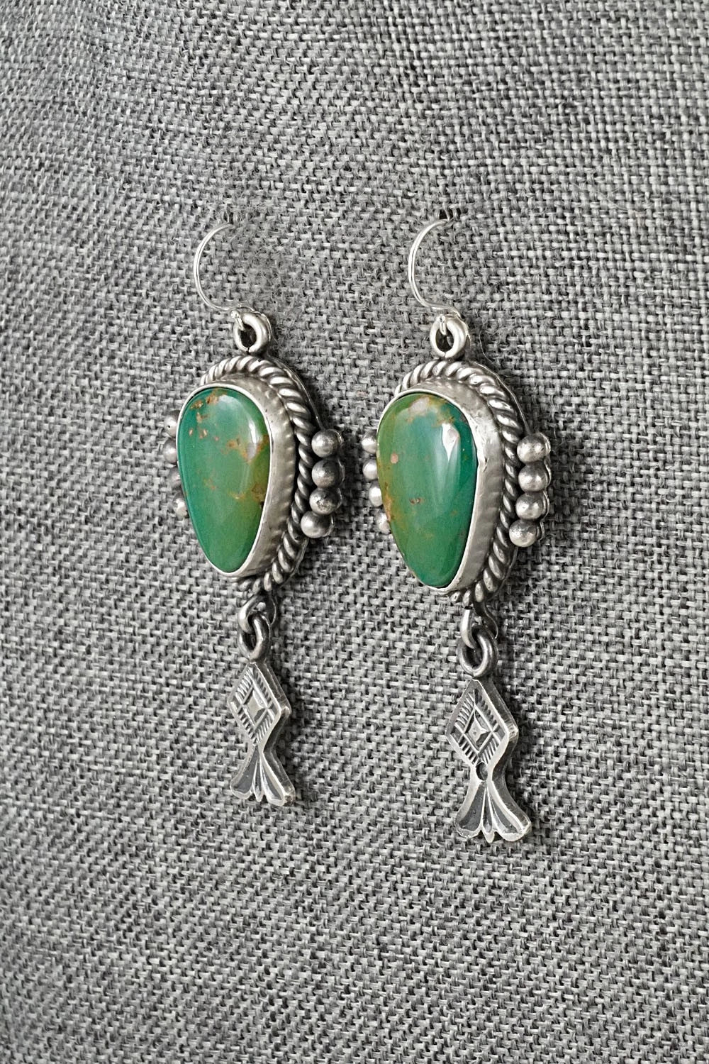 Turquoise & Sterling Silver Earrings - Michael Calladitto