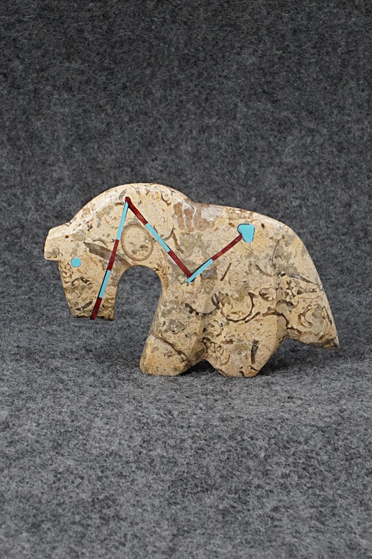 Horse Zuni Fetish Carving - Kenric Laiwakete