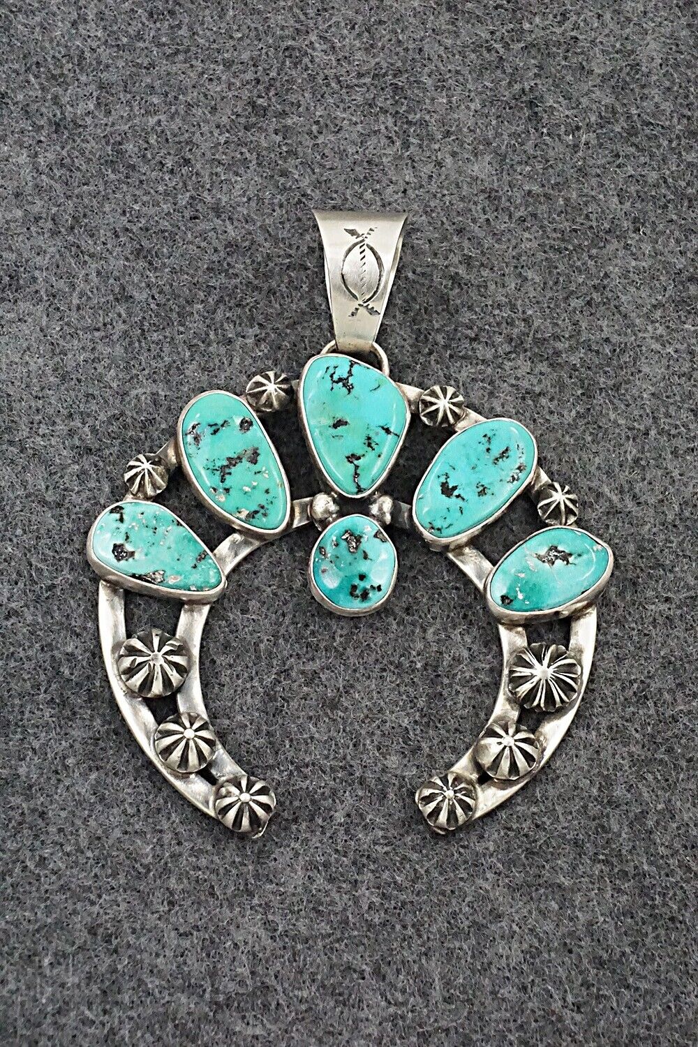 Turquoise & Sterling Silver Pendant - Darrin Livingston