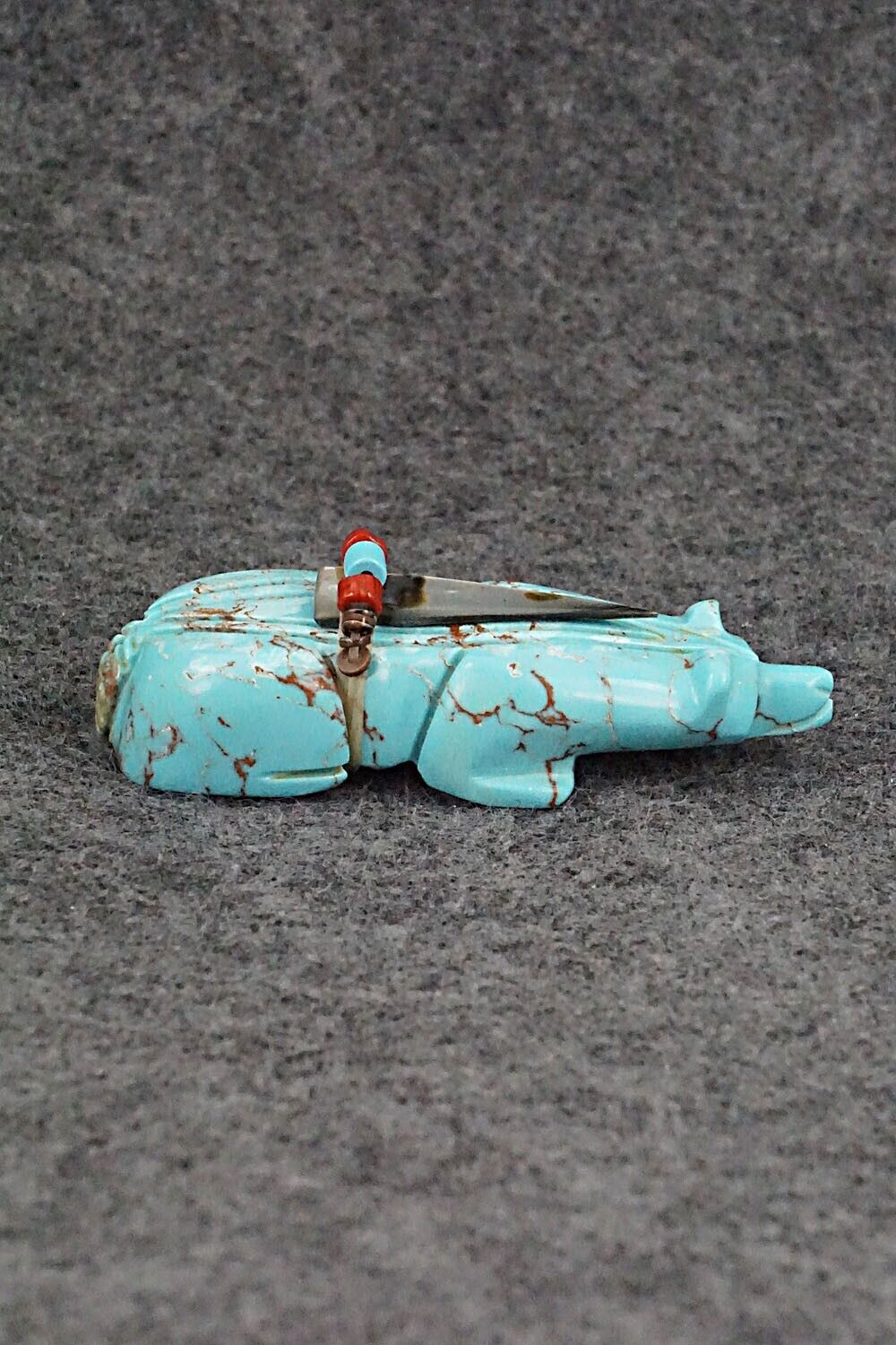 Badger Zuni Fetish Carving - Alex Tsethlikai