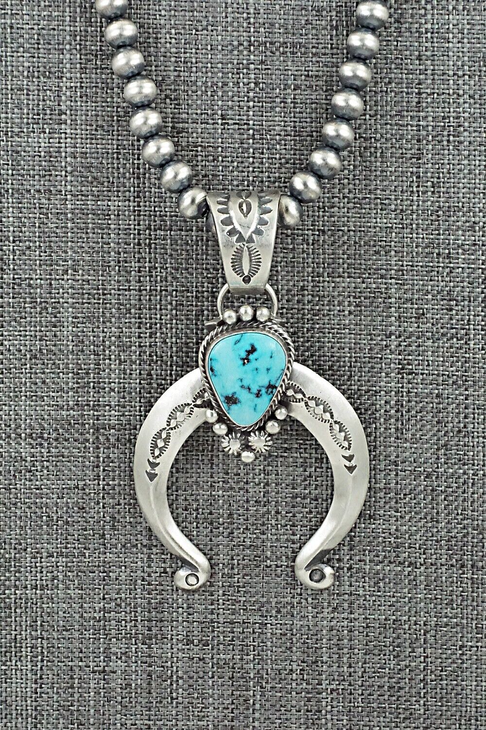 Turquoise & Sterling Silver Necklace - Samuel Yellowhair