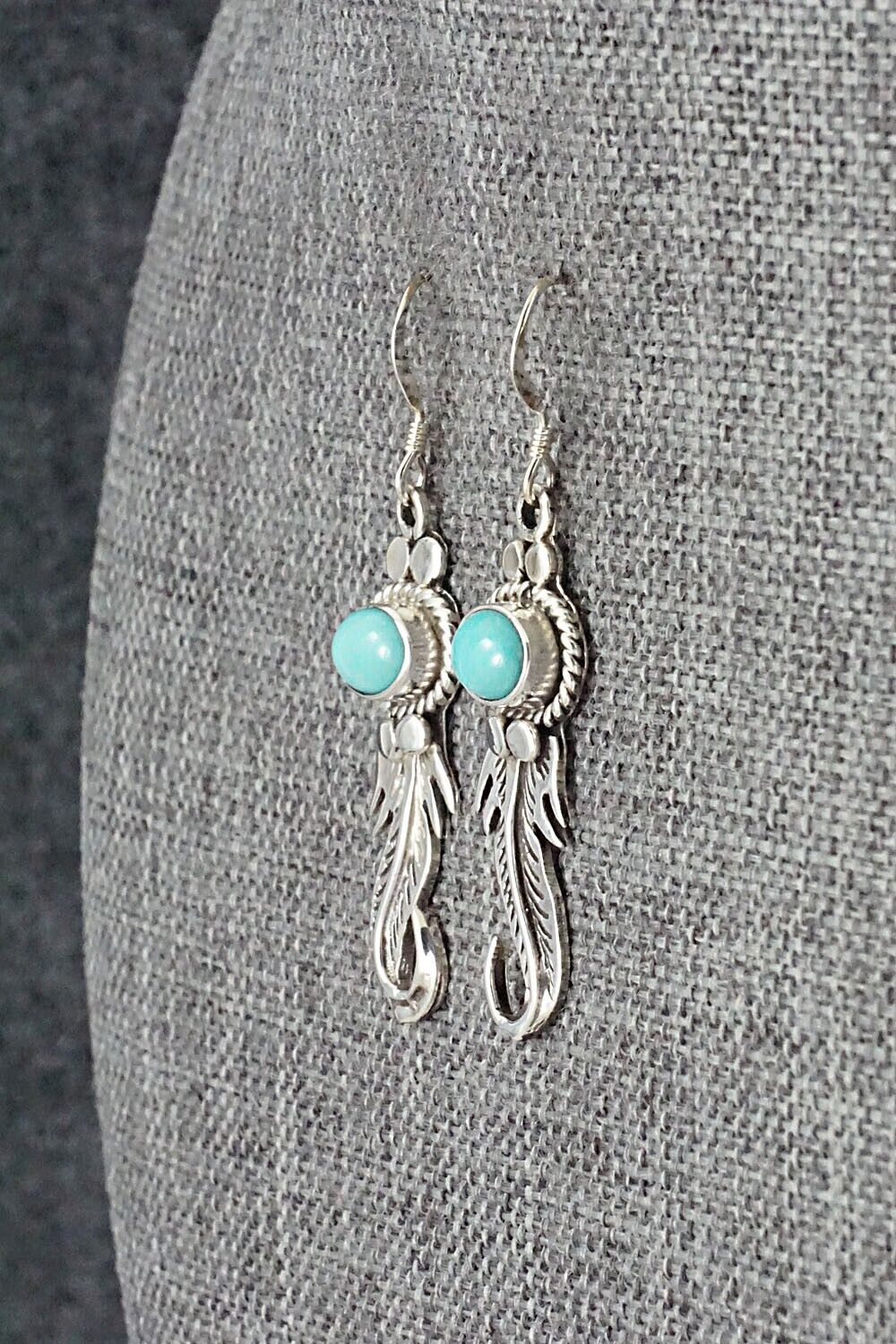 Turquoise & Sterling Silver Earrings - Judy Largo