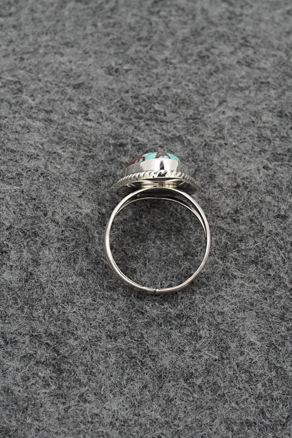 Turquoise & Sterling Silver Ring - Eugene Gruber - Size 5