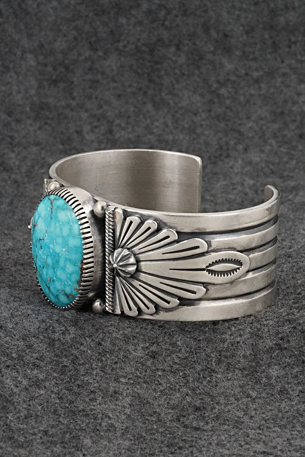 Turquoise & Sterling Silver Bracelet - Mark Yazzie
