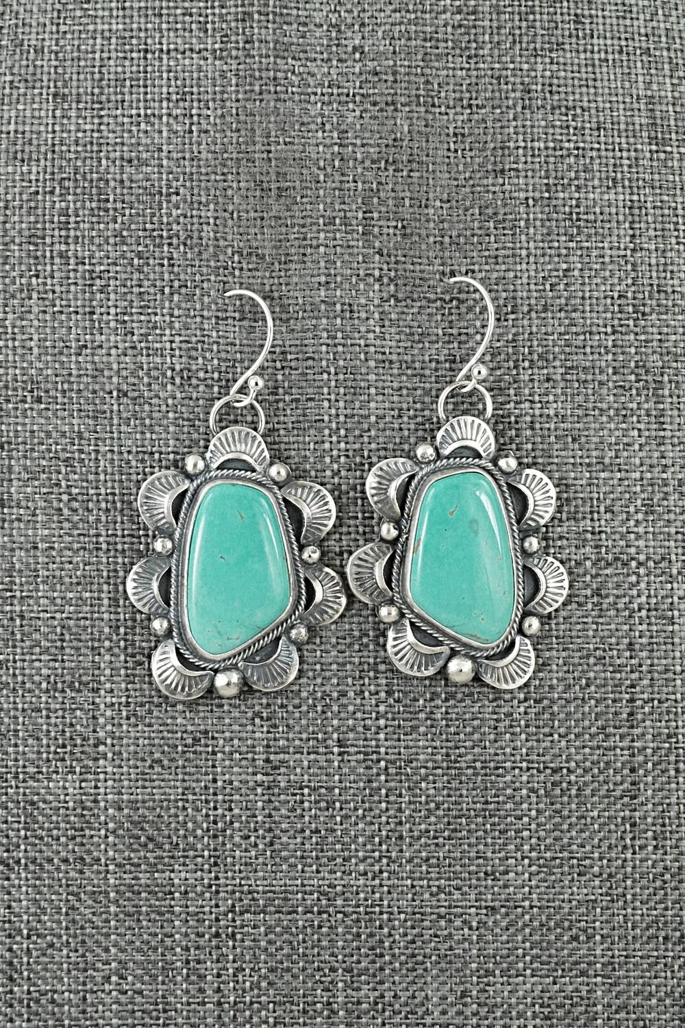 Turquoise & Sterling Silver Earrings - Jackson Hoskie