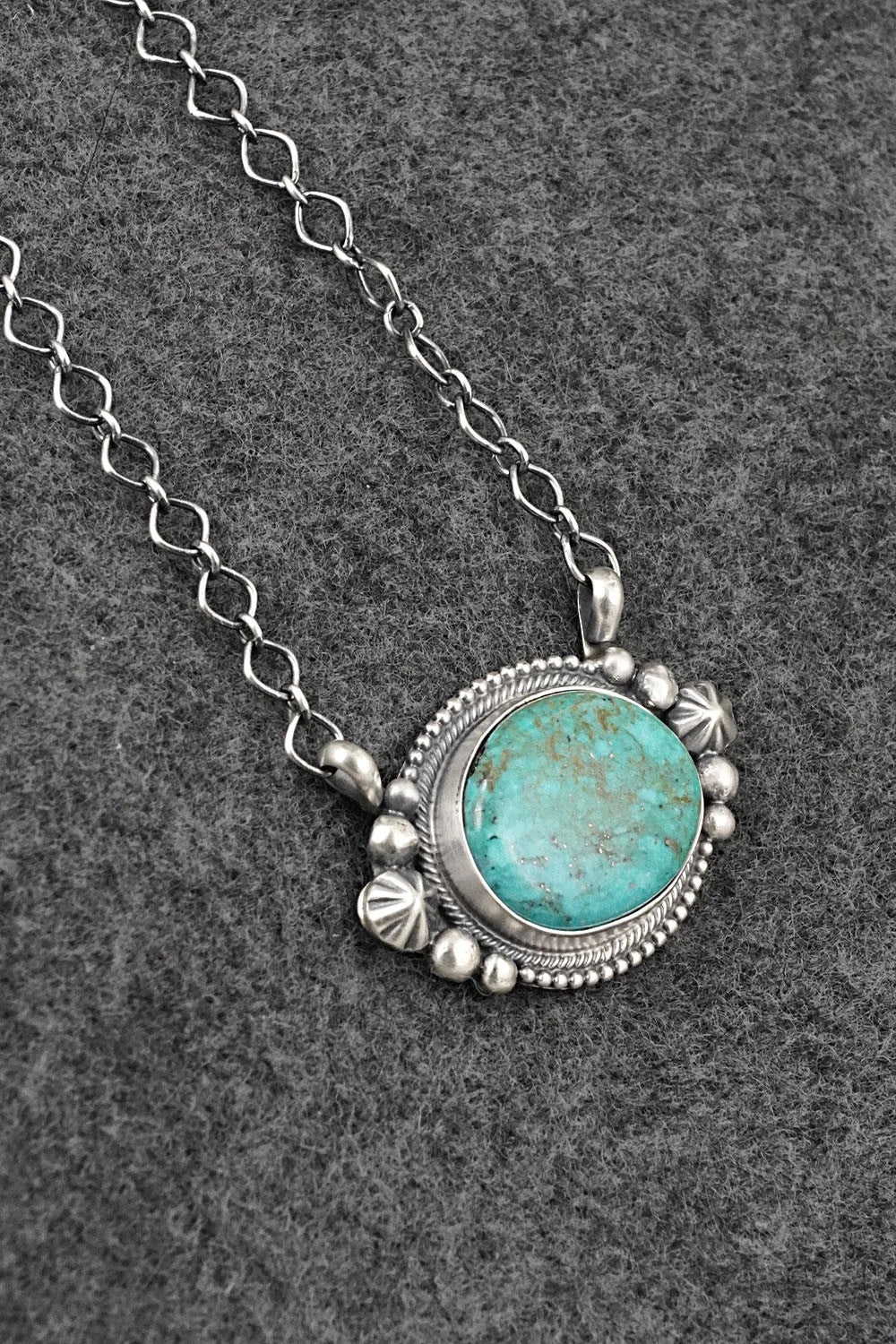 Turquoise & Sterling Silver Necklace - Darrin Livingston