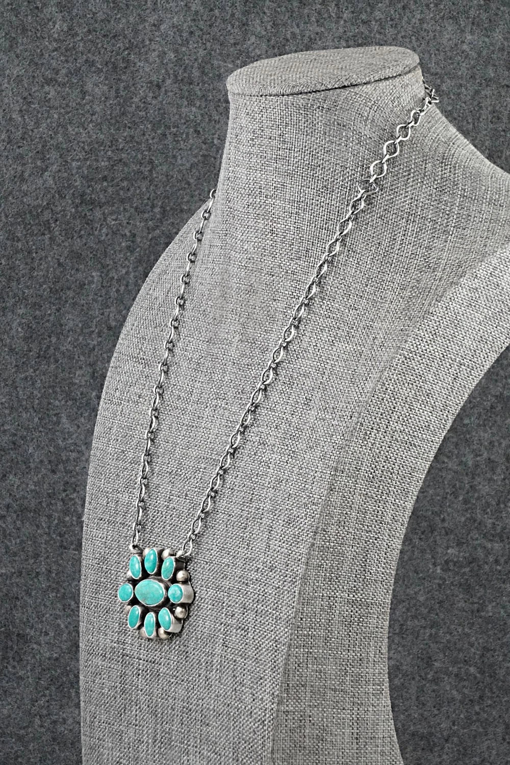 Turquoise & Sterling Silver Necklace - Kathleen Livingston